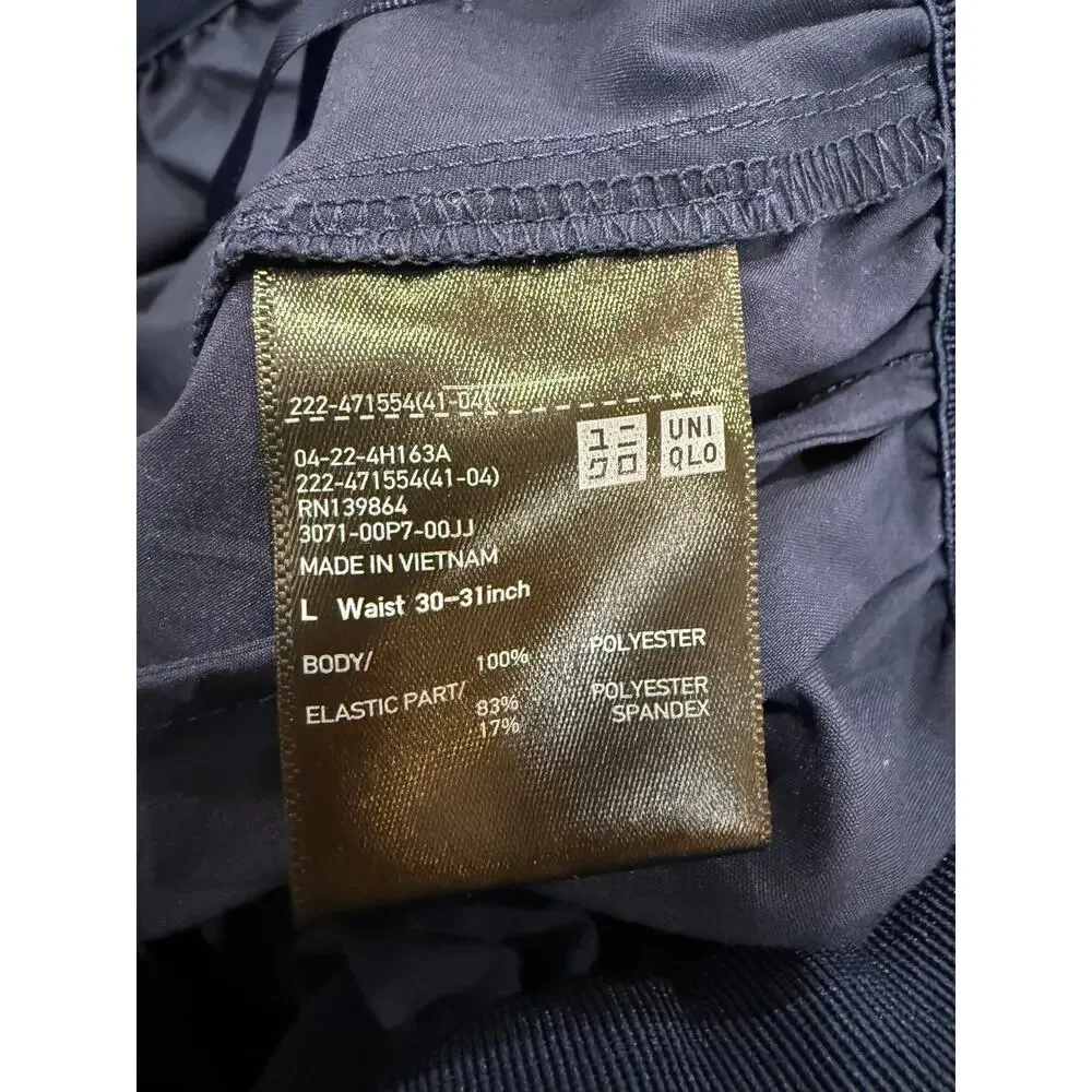 Uniqlo Navy Long Midi Full Stretchy Waist Skirt Large Retro Minimalistic Work
